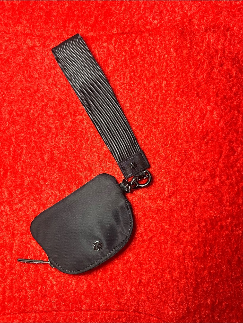 lululemon athletica Black Wristlet Card Pouch with Strap